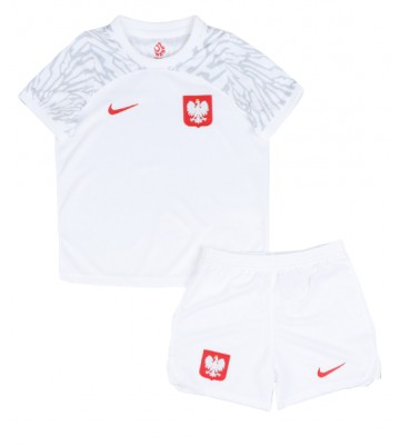 Polen Hemmakläder Barn VM 2022 Kortärmad (+ Korta byxor)